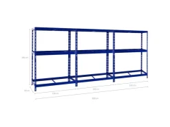 PROREGAL Mega Deal 3x Reifenregal Tiger mit Fachboden HxBxT 180 x 130 x 50 cm Bis Zu Insgesamt 36 Reifen* Weitere Regale