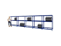 PROREGAL Mega Deal 5x Reifenregal Tiger mit Fachboden HxBxT 180 x 130 x 50 cm Bis Zu Insgesamt 60 Reifen