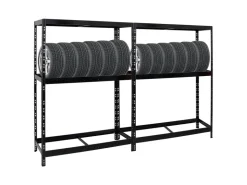 PROREGAL Mega Deal 2x Reifenregal Tiger mit Fachboden HxBxT 180 x 130 x 50 cm Bis Zu Insgesamt 24 Reifen* Weitere Regale