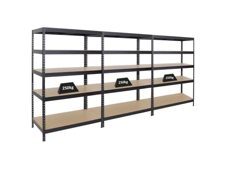 PROREGAL Mega Deal 3x Schwerlastregal Rivet HxBxT 180 x 120 x 60 cm Fachlast 250 kg* Schwerlastregal
