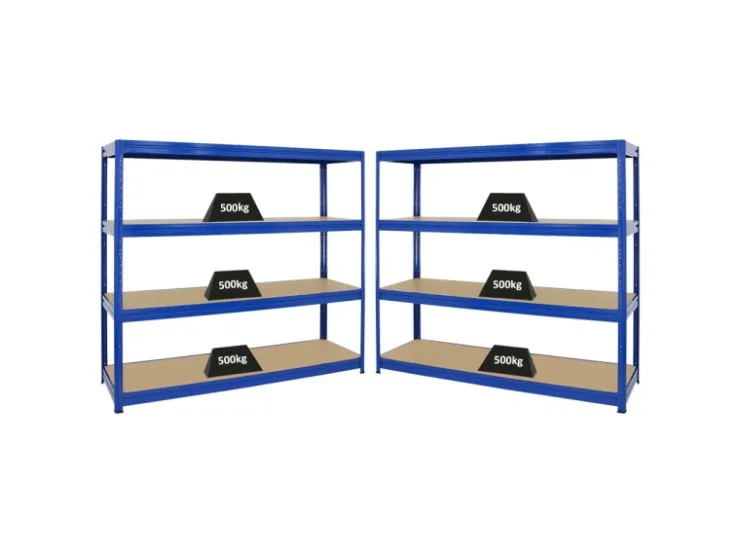 PROREGAL Mega Deal 2x Schwerlastregal Dino HxBxT 180 x 200 x 60 cm Fachlast 600 kg* Kellerregale|Schwerlastregal