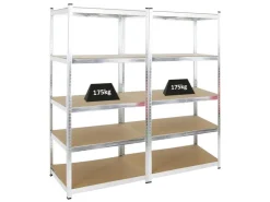 PROREGAL Mega Deal 2x Schwerlastregal Ragnar HxBxT 180 x 90 x 60 cm Fachlast 175 kg* Schwerlastregal