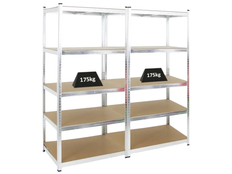 PROREGAL Mega Deal 2x Schwerlastregal Ragnar HxBxT 180 x 90 x 60 cm Fachlast 175 kg* Schwerlastregal