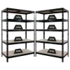PROREGAL Mega Deal 2X Schwerlastregal Tiger HxBxT 180x120x60cm Fachlast 265kg Schwarz