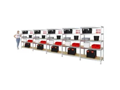 PROREGAL Mega Deal 5x Schwerlastregal Rivet HxBxT 180 x 120 x 45 cm Fachlast 250 kg