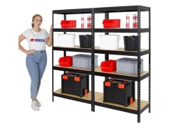 PROREGAL Mega Deal 2x Schwerlastregal Rivet HxBxT 180 x 90 x 45 cm Fachlast 250 kg