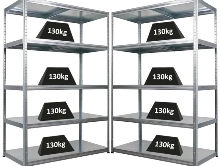 PROREGAL Mega Deal 2x Schwerlastregal Steel Eagle HxBxT 180x120x60cm Fachlast 130kg Verzinkt* Schwerlastregal