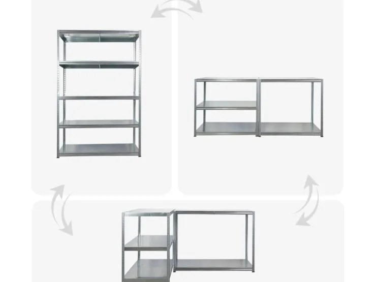 PROREGAL Mega Deal 2x Schwerlastregal Steel Eagle HxBxT 180x120x60cm Fachlast 130kg Verzinkt* Schwerlastregal