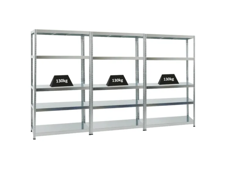 PROREGAL Mega Deal 3x Schwerlastregal Steel Eagle HxBxT 180 x 100 x 40 cm Fachlast 130 kg