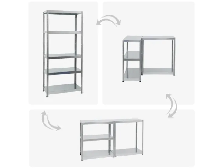 PROREGAL Mega Deal 2x Schwerlastregal Steel Eagle HxBxT 180 x 80 x 40 cm Fachlast 130 kg* Metallregale|Schwerlastregal
