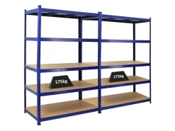 PROREGAL Mega Deal 2x Schwerlastregal Taurus HxBxT 180 x 120 x 60 cm Fachlast 175 kg