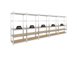 PROREGAL Mega Deal 5x Schwerlastregal Giant Ragnar HxBxT 200 x 100 x 50 cm Fachlast 175 kg