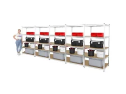 PROREGAL Mega Deal 5x Schwerlastregal Giant Ragnar HxBxT 200 x 100 x 50 cm Fachlast 175 kg
