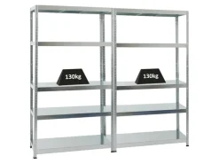 PROREGAL Mega Deal 2x Schwerlastregal Steel Eagle HxBxT 180 x 100 x 40 cm Fachlast 130 kg