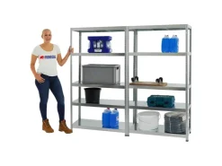 PROREGAL Mega Deal 2x Schwerlastregal Steel Eagle HxBxT 180 x 100 x 40 cm Fachlast 130 kg