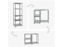 PROREGAL Mega Deal 2x Schwerlastregal Steel Eagle HxBxT 180 x 60 x 40 cm Fachlast 130 kg