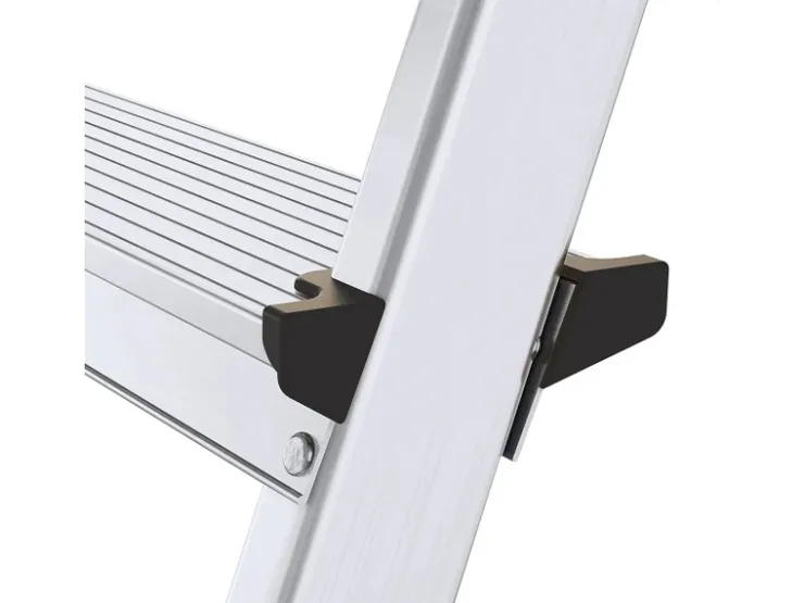 PROREGAL Metal Double Giraffe Doppelseitige-Aluminium-Stufenstehleiter 2 Stufen 125 kg Tragkraft Leiter Trittleiter Stufenleiter Haushaltsleiter