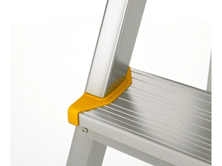 PROREGAL Metal Double Giraffe Doppelseitige-Aluminium-Stufenstehleiter 8 Stufen 178 cm Hoch 150 kg Tragkraft Leiter Trittleiter Haushaltsleiter* Leitern