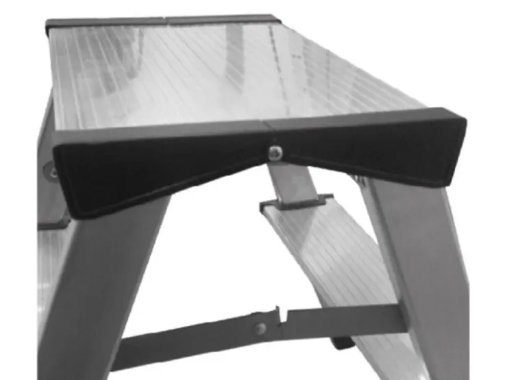 PROREGAL Metal Double Giraffe Doppelseitige-Aluminium-Stufenstehleiter 3 Stufen 125 kg Tragkraft Leiter Trittleiter Stufenleiter Haushaltsleiter* Klapptritte