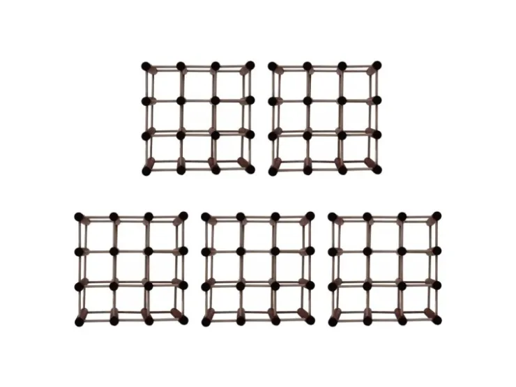 PROREGAL Modulares Weinregal Vinotega Mod HxBxT 36 x 36 x 24 cm 5 x 9 Flaschen Massives Kiefernholz Braun Geölt* Flaschenregale