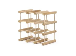 PROREGAL Modulares Weinregal Vinotega Mod HxBxT 36 x 36 x 24 cm 4 x 9 Flaschen Massives Kiefernholz Braun Geölt* Flaschenregale