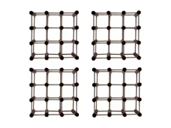 PROREGAL Modulares Weinregal Vinotega Mod HxBxT 36 x 36 x 24 cm 4 x 9 Flaschen Massives Kiefernholz Braun Geölt* Flaschenregale