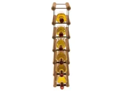 PROREGAL Modulares Weinregal Vinotega Mod Metal HxBxT 62,5 x 12,5 x 24,5 cm 1 x 6 Flaschen Massives Kiefernholz Geölt