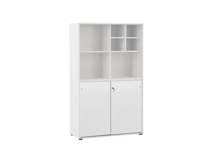 PROREGAL Pigeon Set Aktenregal Aktenschrank & Regalkreuz Breite 100 cm