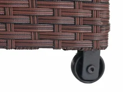 PROREGAL Poly-Rattan Kissenbox HxBxT 51x100x50cm Premium 170L Gartentruhe Auflagenbox Truhe
