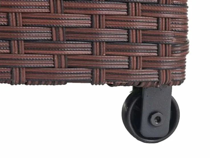 PROREGAL Poly-Rattan Kissenbox HxBxT 51x100x50cm Premium 170L Gartentruhe Auflagenbox Truhe