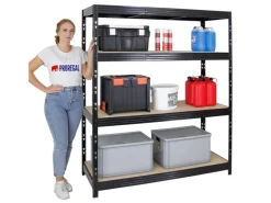 PROREGAL Profi Schwerlastregal Rhino HxBxT 180 x 160 x 60 cm 4 Spanplatten-Ebenen 8mm Fachlast 500 kg* Schwerlastregal