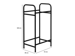 PROREGAL Reifenregal CARRERO HxBxT 104 x 55 x 40 cm Bis Zu 4 Reifen Auf 2 Ebenen Schwarz* Regale Schwarz