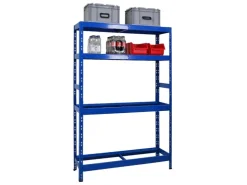 PROREGAL Reifenregal Tiger HxBxT 180 x 120 x 40 cm Bis Zu 12 Reifen auf 2 Ebene Und 2 Ablagen