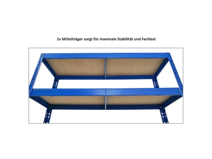 PROREGAL Reifenregal Tiger HxBxT 180 x 120 x 40 cm Bis Zu 12 Reifen auf 2 Ebene Und 2 Ablagen