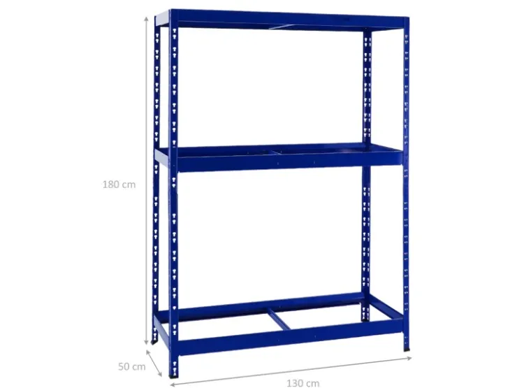 PROREGAL Reifenregal Tiger mit Fachboden HxBxT 180 x 130 x 50 cm bis zu 12 Reifen auf 2 Ebenen* Weitere Regale