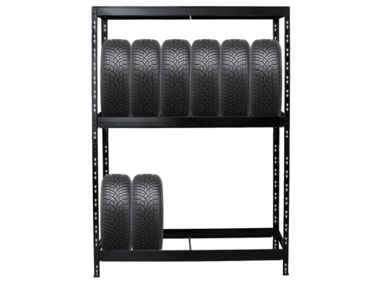PROREGAL Reifenregal Tiger mit Fachboden HxBxT 180 x 130 x 50 cm bis zu 12 Reifen auf 2 Ebenen* Weitere Regale