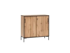 PROREGAL Schiebetürenschrank Panda HxBxT 96 x 100 x 41 cm 2 Fächern & 2 Schiebetüren