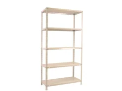PROREGAL Schraubregal Panda Tall HxBxT 200 x 80 x 30 cm 6 Fachböden Fachlast 100 kg Weiß* Schwerlastregal