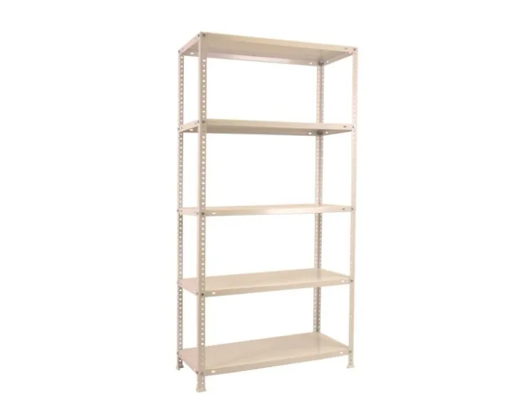 PROREGAL Schraubregal Panda Tall HxBxT 200 x 80 x 30 cm 6 Fachböden Fachlast 100 kg Weiß* Schwerlastregal