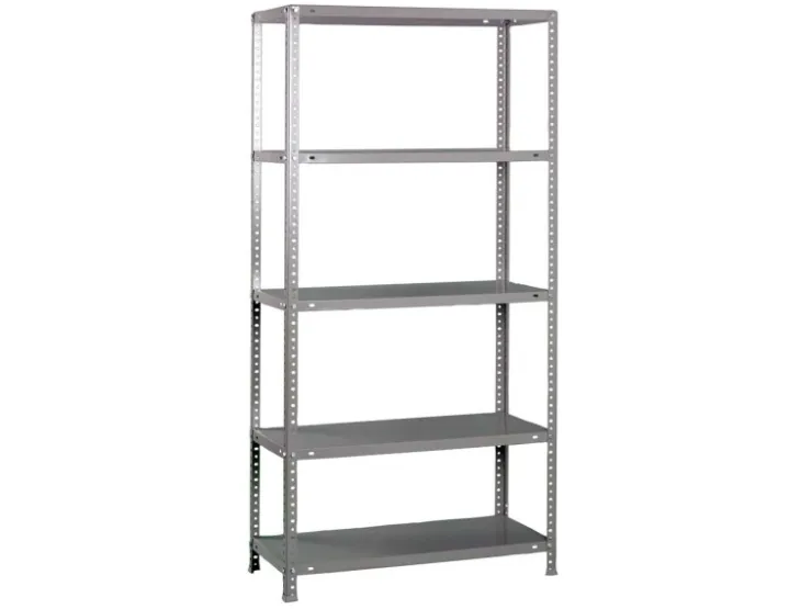 PROREGAL Schraubregal Panda Tall HxBxT 200 x 110 x 40 cm 5 Fachböden Fachlast 90 kg Verzinkt* Schwerlastregal