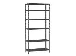 PROREGAL Schraubregal Panda Tall HxBxT 200 x 80 x 40 cm 6 Fachböden Fachlast 100 kg Anthrazit* Kellerregale