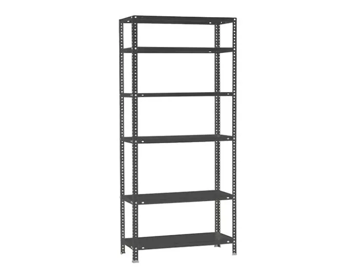 PROREGAL Schraubregal Panda Tall HxBxT 200 x 80 x 40 cm 6 Fachböden Fachlast 100 kg Anthrazit* Kellerregale