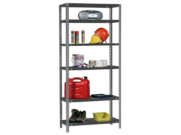 PROREGAL Schraubregal Panda Tall HxBxT 200 x 80 x 40 cm 6 Fachböden Fachlast 100 kg Anthrazit* Kellerregale