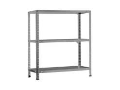 PROREGAL Schraubregal Panda Mini HxBxT 90 x 80 x 50 cm Fachlast 75 kg Grau