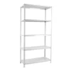 PROREGAL Schraubregal Panda HxBxT 180 x 80 x 30 cm Fachlast 75 kg Weiß