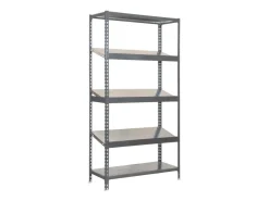 PROREGAL Schrägbodenregal Dowa Stecksystem HxBxT 200 x 100 x 50 cm Fachlast 200 kg Grau