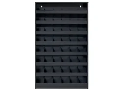 PROREGAL Schüttenregal Mit 48 Fächern Zur Wandbefestigung HxBxT 85x50x12,5cm Anthrazitgrau