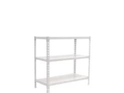 PROREGAL Schwerlastregal Small Metal Shark HxBxT 100 x 100 x 30 cm Fachlast 180 kg Weiß* Metallregale