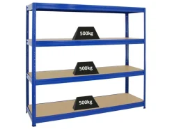 PROREGAL Schwerlastregal Dino HxBxT 180 x 180 x 60 cm Fachlast 500 kg* Schwerlastregal