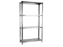 PROREGAL Schwerlastregal Mid Metal Shark HxBxT 150 x 110 x 40 cm Fachlast 200 kg Verzinkt